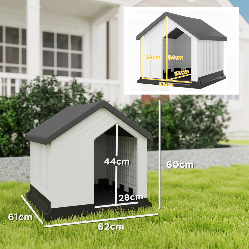 Casetta per Cani ¨C zephmum ¨C Grigio Plastica 62x61x60