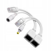 Set Adattatori PoE RJ45 + Alimentazione DC 2.1/5.5 Rosfix P-PoE1 – Compatibile con IP Camere, NVR, Router