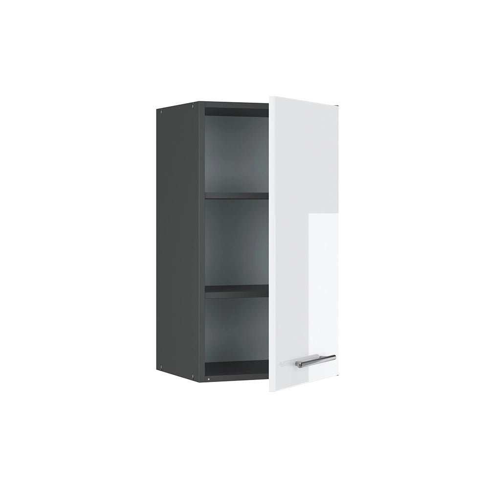 Pensile da cucina Fame-Line Bianco lucido/Antracite 40 cm Vicco