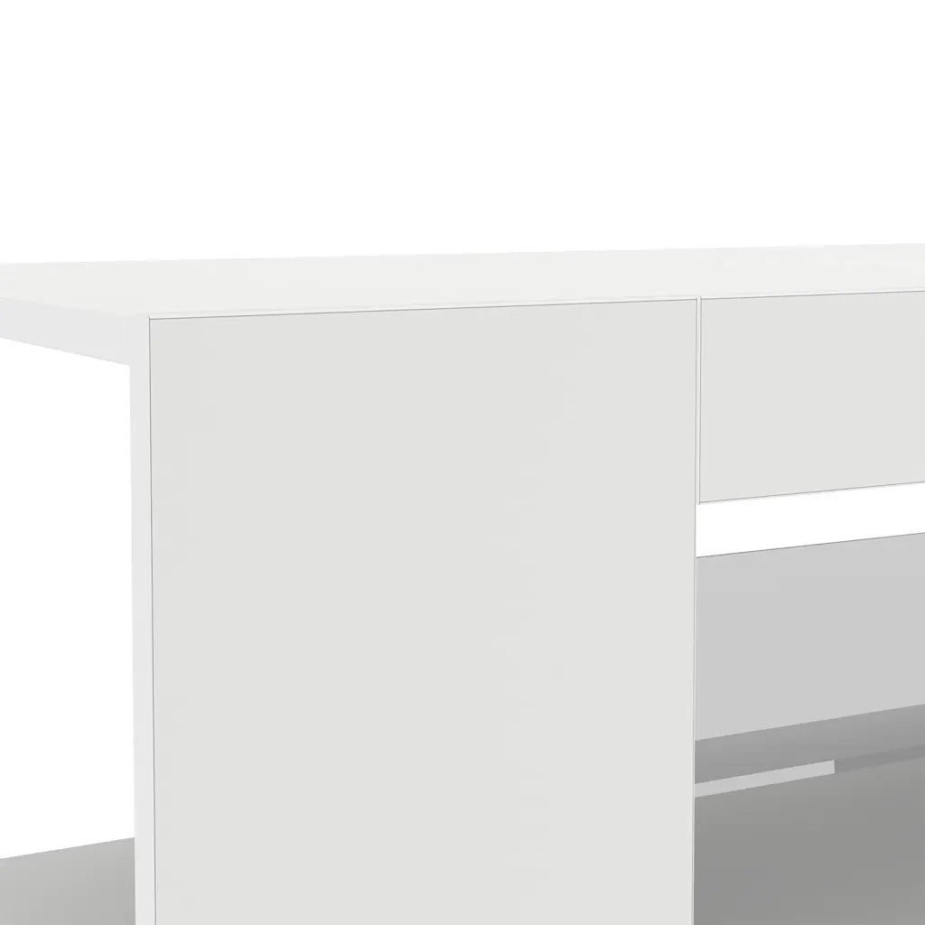 Mobile Porta TV con Luci LED Bianco 90x39x30 cm 804238