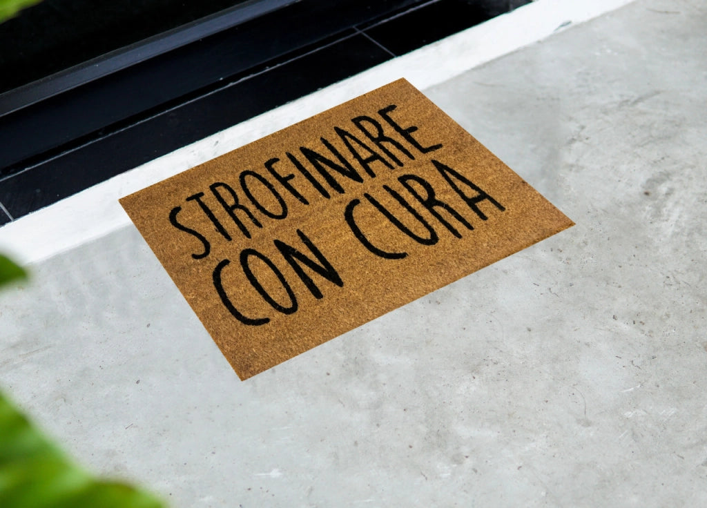 Zerbino Entrata Ingresso Casa Antiscivolo Cocco Allegro Strofinare Con Cura