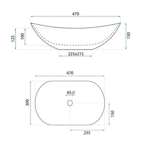 Lavabo Da Appoggio Rea Royal Mini White