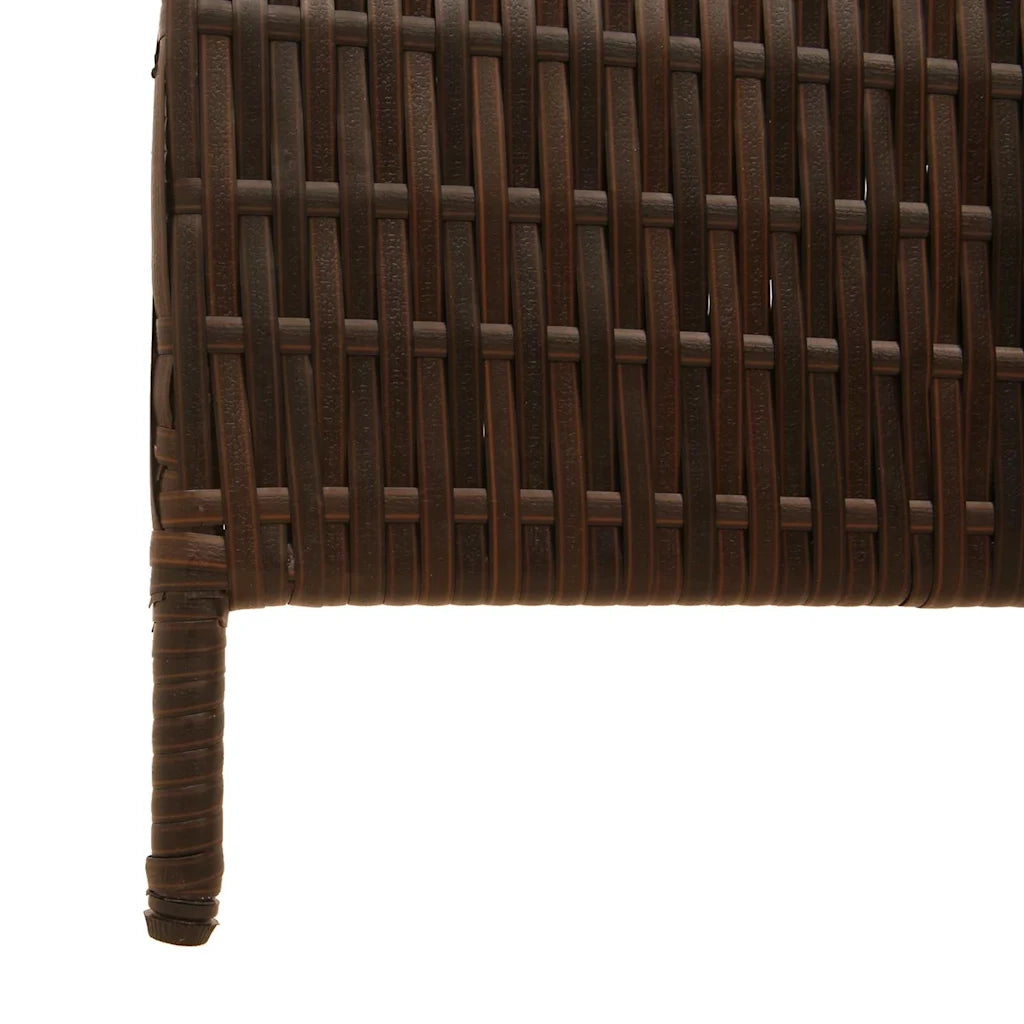 Divider per stanze | Paravento | Divisorio Ambienti Marrone 146 x 180 cm polyrattan