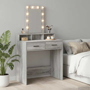 Tavolo da Trucco Grigio 79 x 41 x 140 cm Legno multistrato 865168