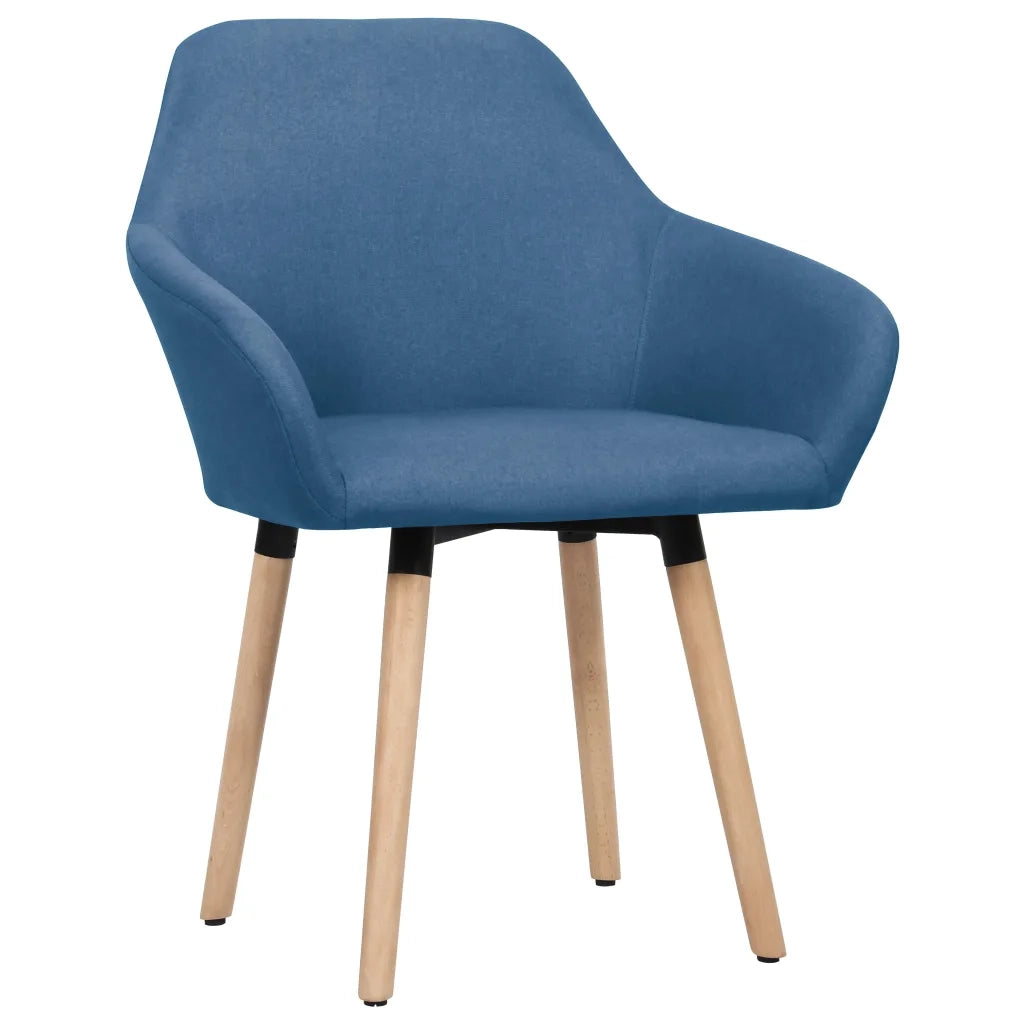 Sedie da Pranzo 2 pz Blu in Tessuto cod mxl 28201