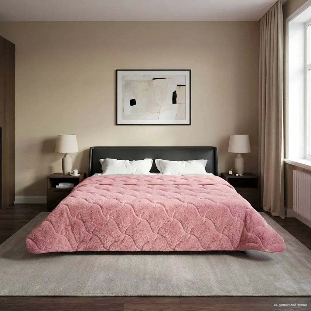 Piumino Letto Estivo 200 x 240 cm Estate Rosa Traspirante 42026197