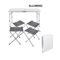 Set PicNic portatile in alluminio