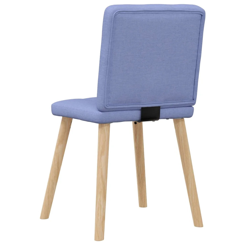 vidaXL Sedie da Pranzo 2 pz Blu Jeans in Tessuto
