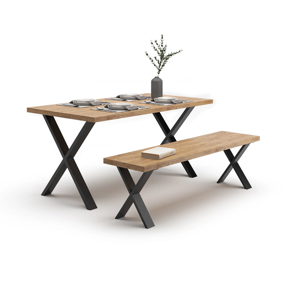 Vicco Gambe per tavolo Nero 40 x 42.1 cm Forma a X