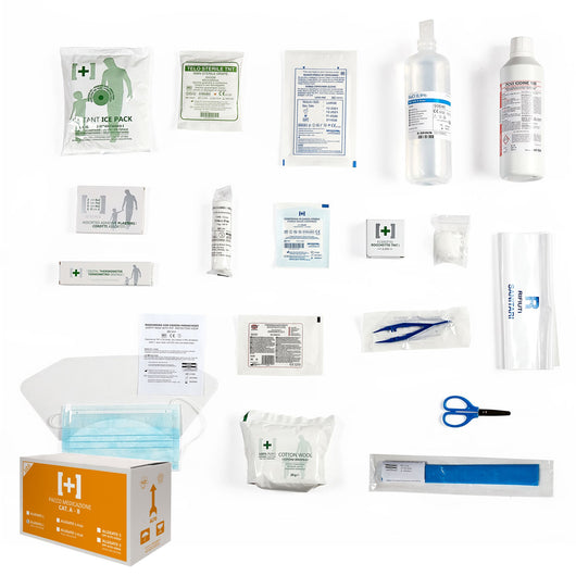 Kit Di Reintegro Allegato 1 Per Cassetta Medica Pronto Soccorso + 3 Dipendenti  S/Sfigmo - 9601/NS
