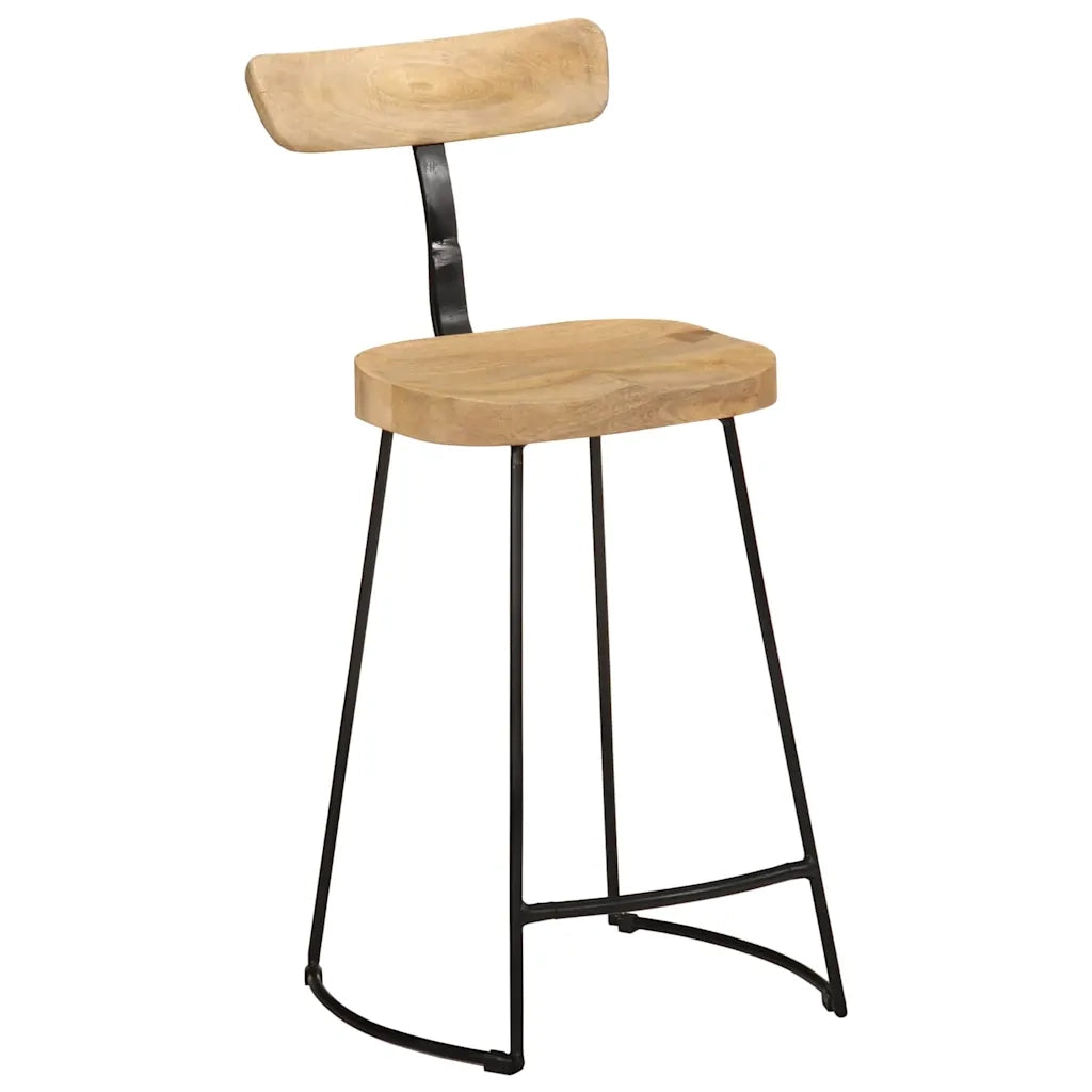 vidaXL Sgabelli da Bar 2 pz 49x43x88 cm in Legno Massello di Mango