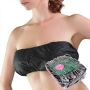 Bralette senza spalline - 50 pezzi - Nero - Individuale imballo - Leggero - Materiale respiroso - Per uso con spray per abbronzatura - Seno