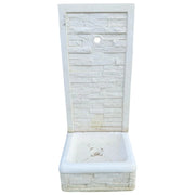 Fontana giardino calcestruzzo senza rubinetto 40x40xh90cm serie muraglietto
