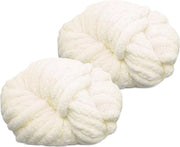 Gabbia per Animali in Lana di Acqua 2 Pezzi da 500 g - Lana a Maglia - Per Maglia di Cuscini/Trapunte/Sciarpe - Letti per Animali - Utilizzo Sostenibile - Filati per Maglia
