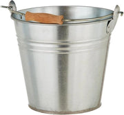 Emme decorativa in acciaio inossidabile argentato - altezza 26 cm - decorazione per giardino.