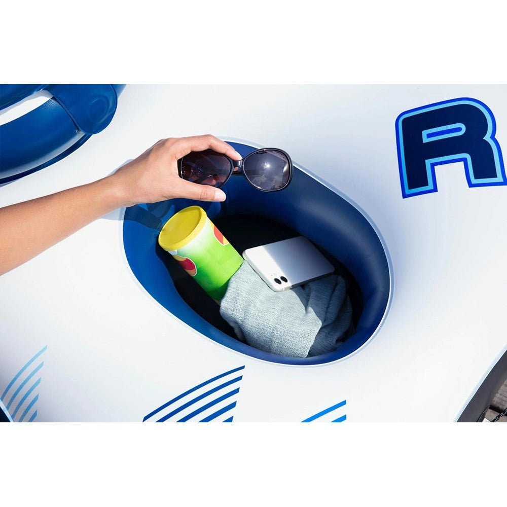 Trade Shop - Salvagente Poltrona Gonfiabile Galleggiante Rapid Rider 2 Posti 251x132 Cm 43113 -