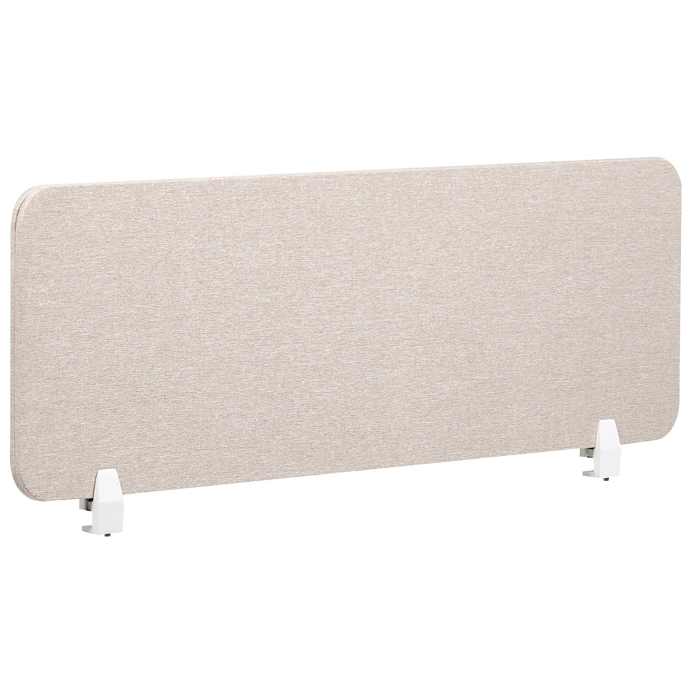 Pannello Divisorio Fonoassorbente per scrivania in PET beige 120 x 40 cm tavolo ufficio