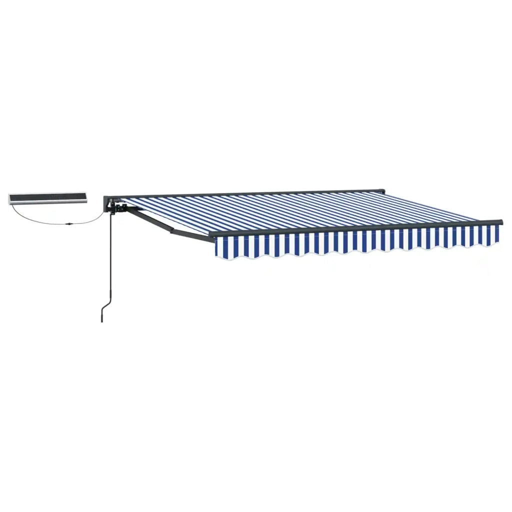 Tettuccio Elettrico Retrattile Blu, Bianco, Antracite 2,5 x 2 m 3421921