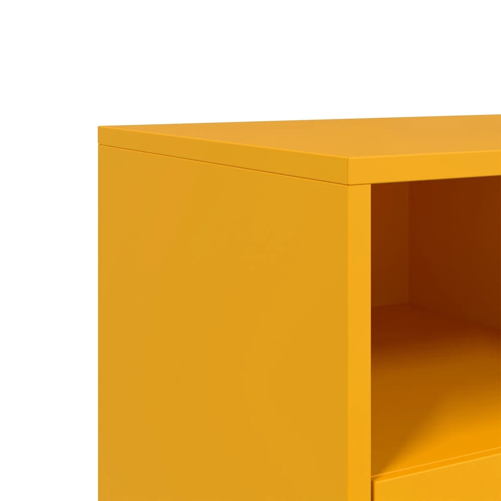 Mobile TV Giallo Senape 100,5x39x60,5 cm in Acciaio 846545