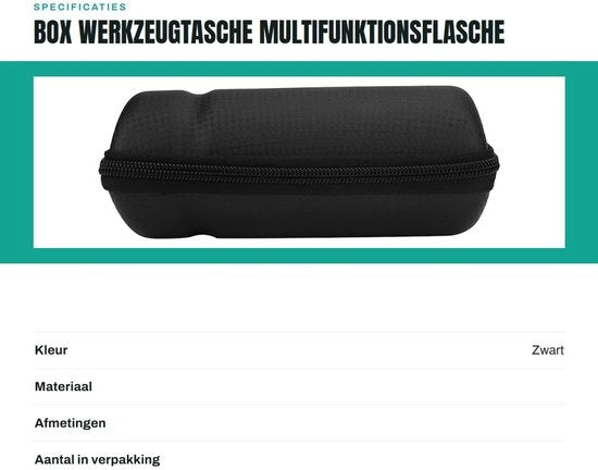 Tas per Fischiare - Peso Leggero - Impermeabile - Portatile - Grande Capacità - Per la Riparazione Bicicletta - Materiale EVA Resistente - Borsa per Bicicletta