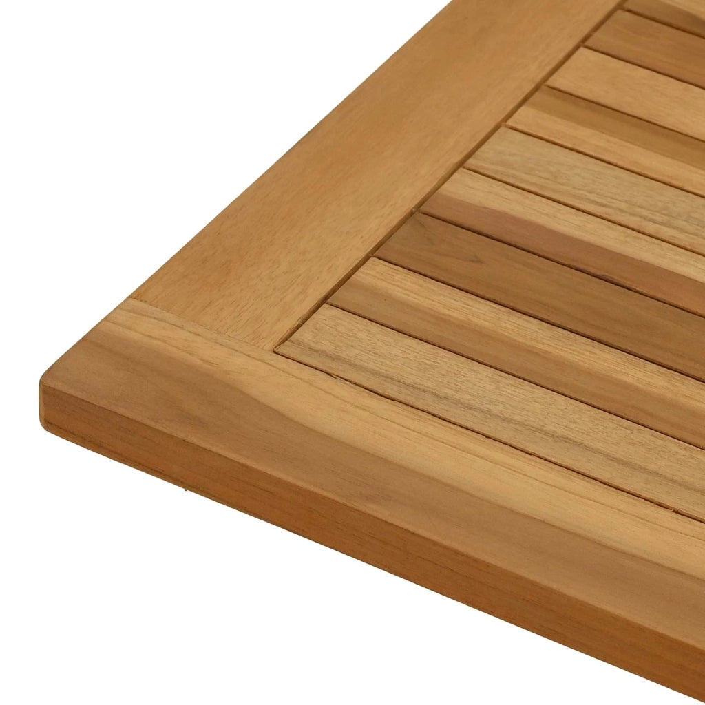 Piano del tavolo Rettangolare Legno di teak solido Naturale 42033169