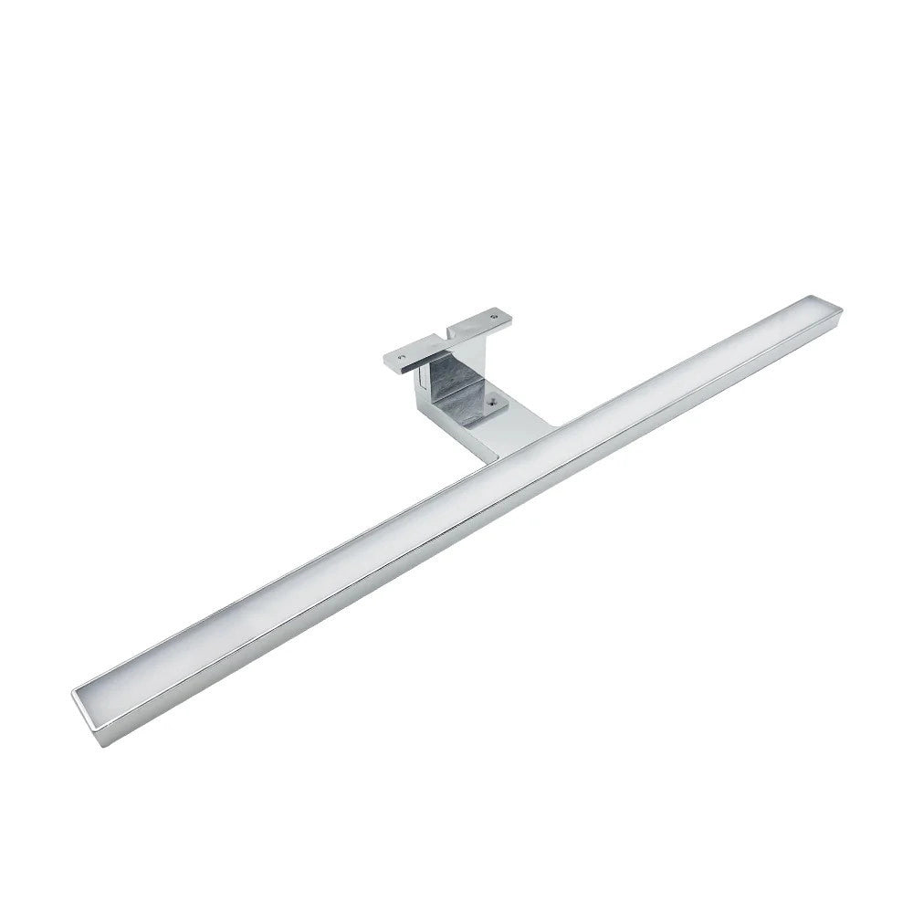Trade Shop - Applique Lampada Led Per Specchio Bagno Con Doppia Istallazione 7w Luce 4000k Ip44 500p - Argento