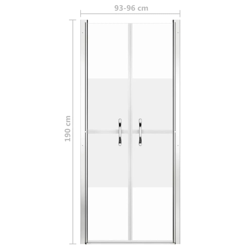 Porta doccia per bagno WC cabina doccia interno casa ESG 96x190 cm semi-satinato 02_0001996