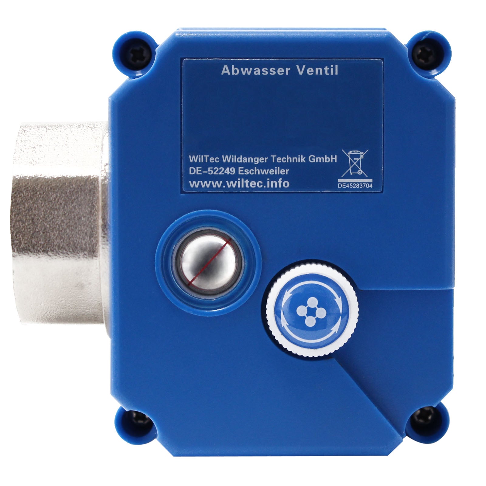 Valvola a sfera per acque reflue di camper e roulotte per DC 12V ∅25mm Sblocco di emergenza