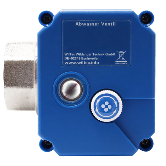 Valvola a sfera per acque reflue di camper e roulotte per DC 12V ∅25mm Sblocco di emergenza