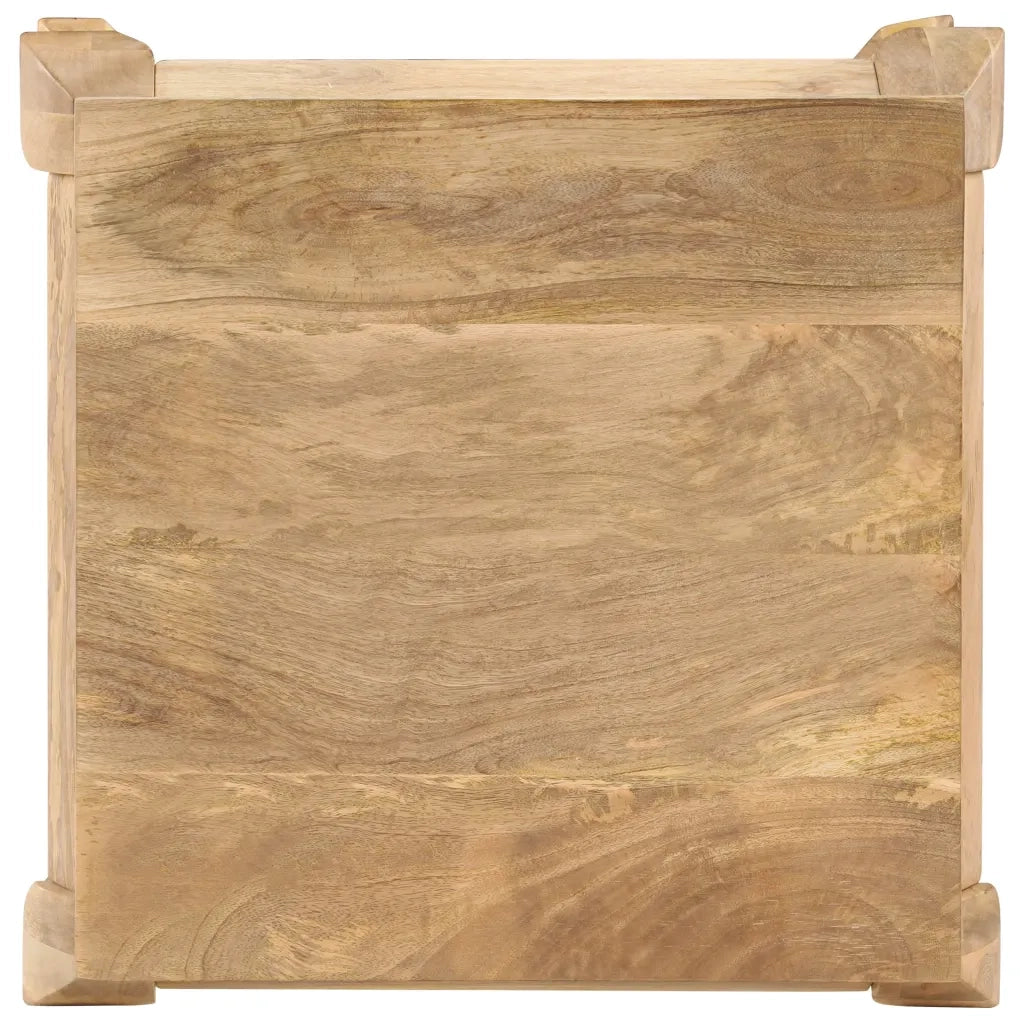 Tavolino da Salotto-Tavolino da soggiorno-Tavolo in Legno Massello di Mango 45x45x40cm