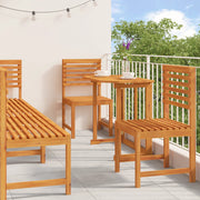Set da pranzo per il giardino in legno massello di acacia, 6 pezzi