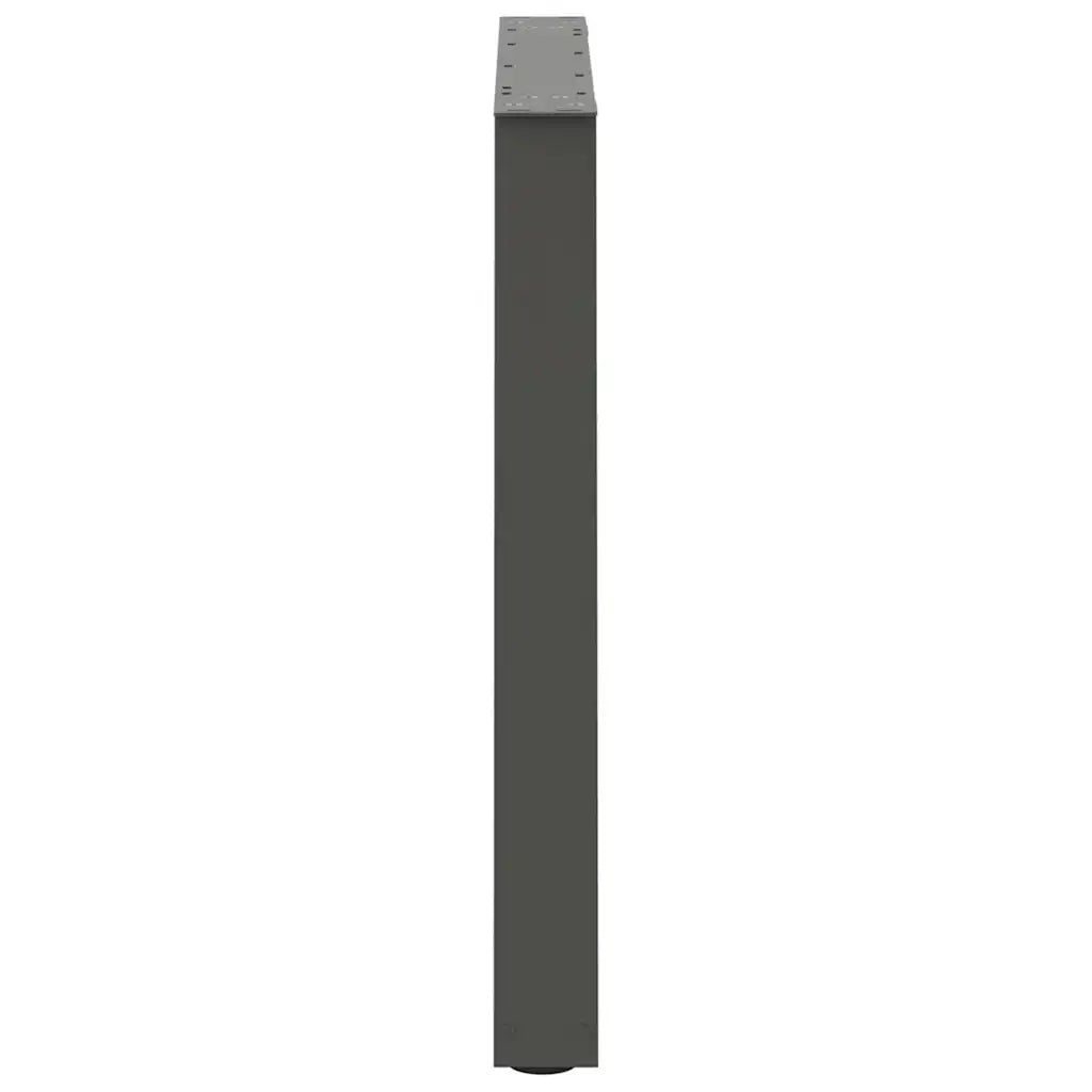 vidaXL Gambe per tavolo da pranzo a forma di V 2 pz Antracite 70x(72-73,3) cm Acciaio