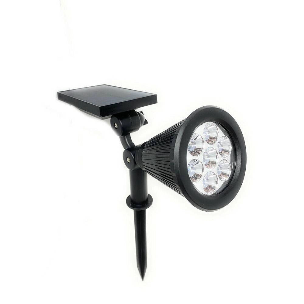 Trade Shop - Faretto Picchetto Pannello Solare 3watt Faro Crepuscolare Luce 6500k 3000k So-gd -