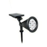 Trade Shop - Faretto Picchetto Pannello Solare 3watt Faro Crepuscolare Luce 6500k 3000k So-gd -