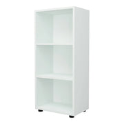 Libreria di design per soggiorno stile originale 3 ripiani 108 x 49 x 30 cm bianco 03_0006515