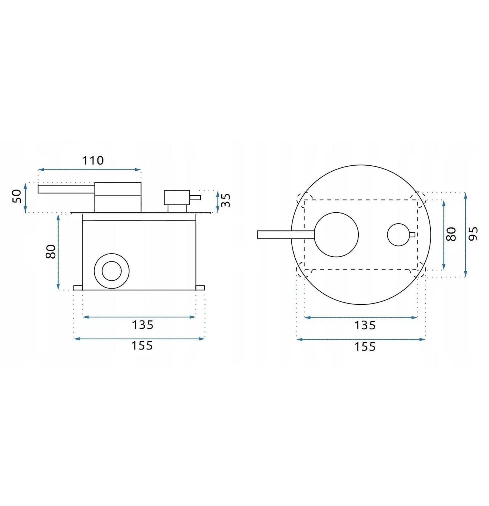 Set Doccia Da Incasso Rea Foss Clif Nickel Brush + Box