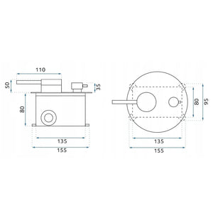 Set Doccia Da Incasso Rea Foss Clif Nickel Brush + Box