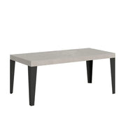 Tavolo allungabile 90/246x90 cm Flame Premium cashmere gambe antracite