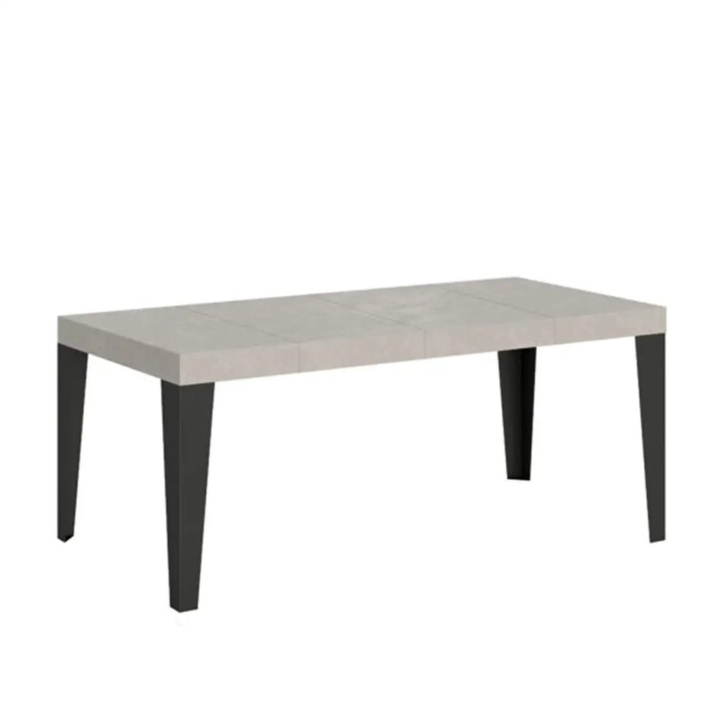 Tavolo allungabile 90/246x90 cm Flame Premium cashmere gambe antracite