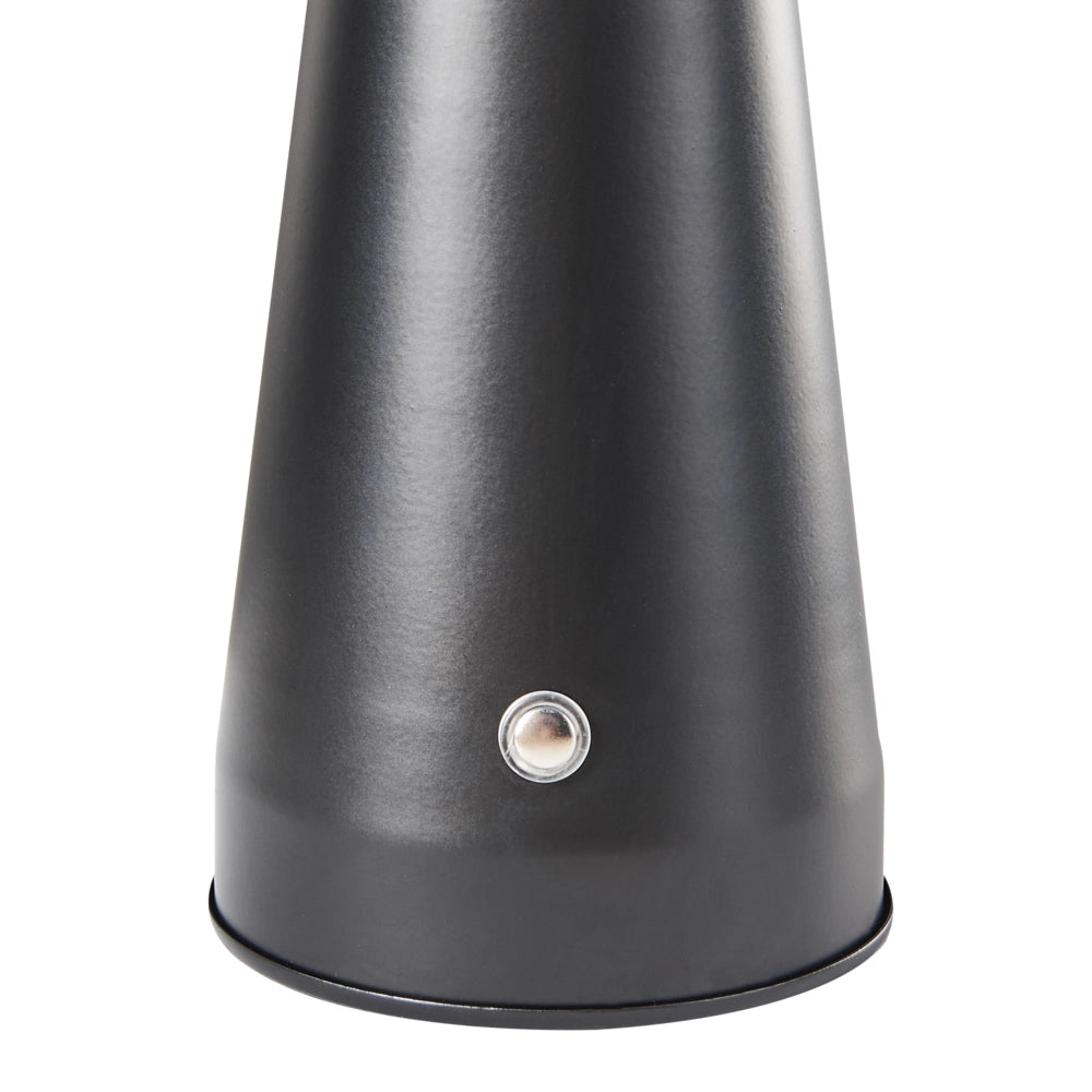Lampada da tavolo in metallo nero per interni con dimmer senza fili Luce domestica Design moderno