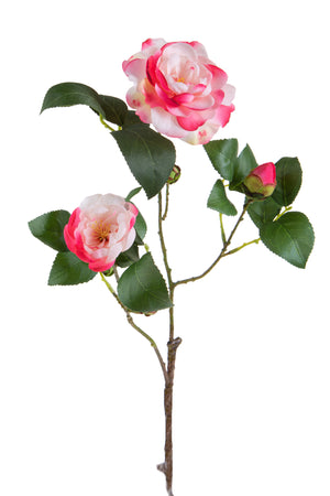 Set 2 Rami Artificiali Camelia Branch per 4 68 cm