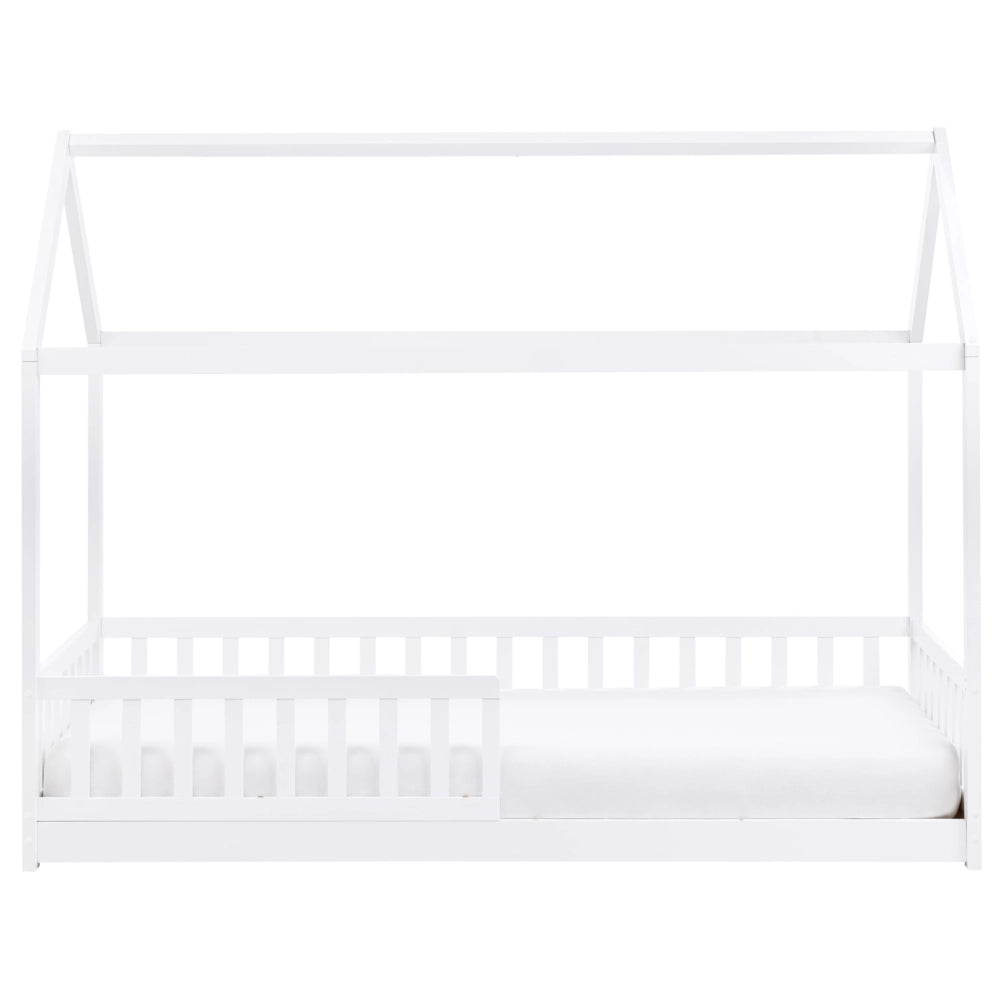 Letto per bambini a forma di casa UE Telaio singolo 90 x 200 cm con doghe in legno di pino bianco
