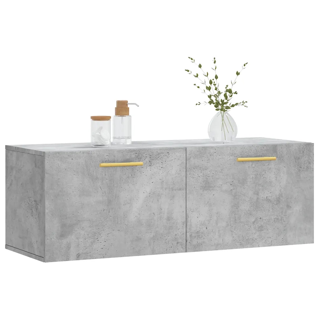 Mobile a Parete Grigio Cemento 100x36,5x35 cm Legno Multistratocod mxl 104097