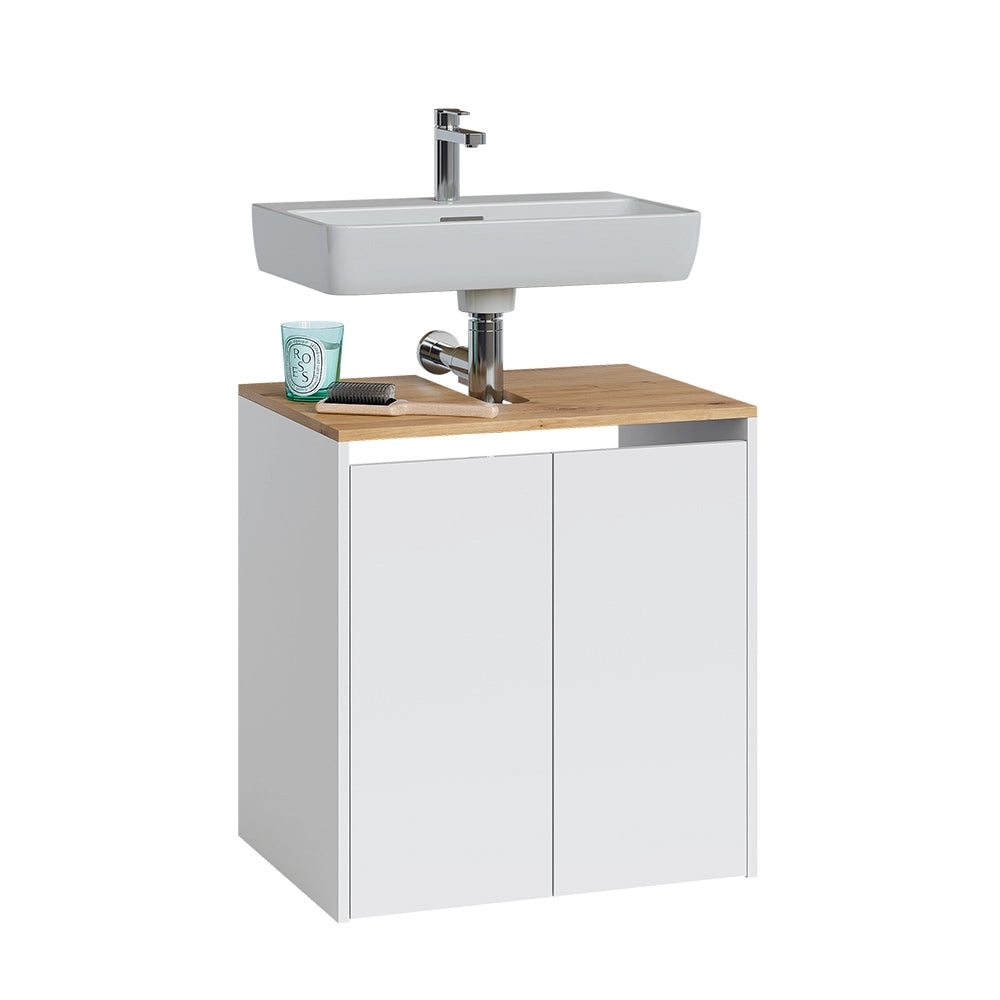 Vicco Mobile sottolavabo per bagno Bianco/Artisan 60.2 x 65 cm