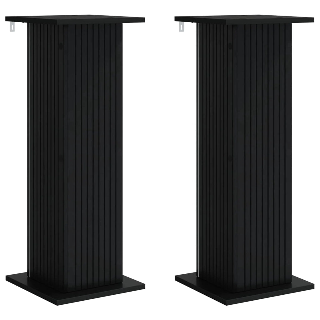 Supporto per piante 2 pz Nero 30,5 x 30 x 80,5 cm 899765