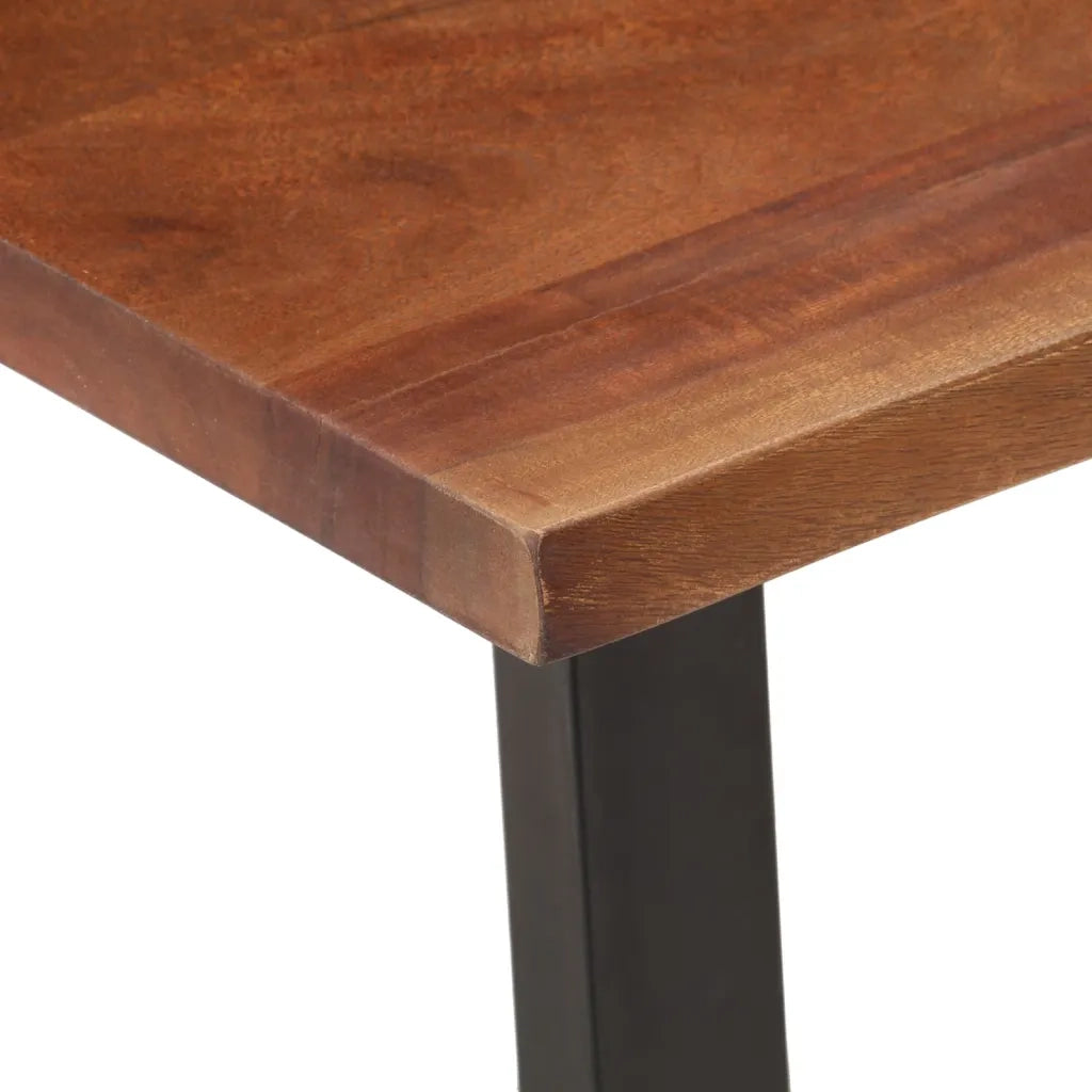 Tavolino ambra 110x55x40 cm in Legno Massello di Acacia