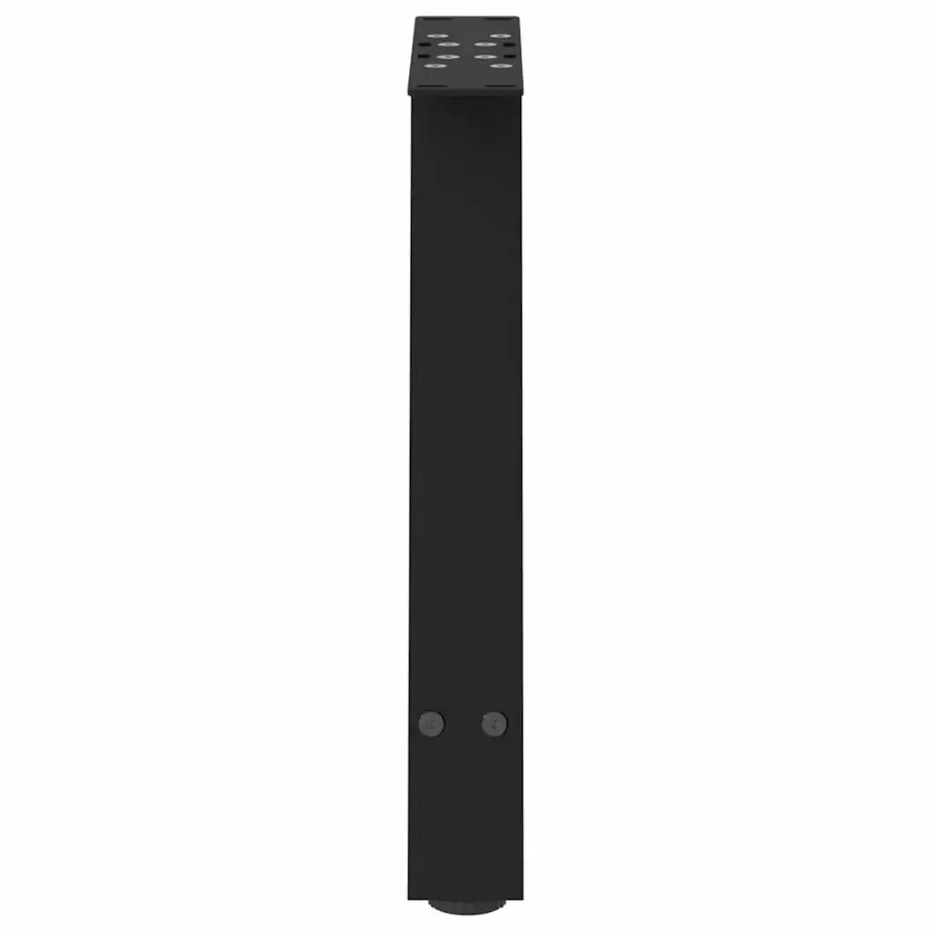 Gambe per Tavolino da Caffè a Forma di A 2 pz Nere 38x(42-43) cm Acciaio 4012828