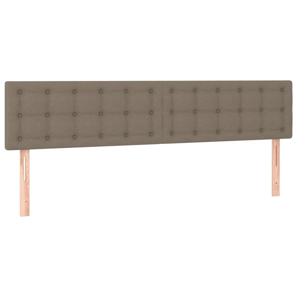 Giroletto a Molle con Materasso Tortora 200x200 cm in Tessuto
