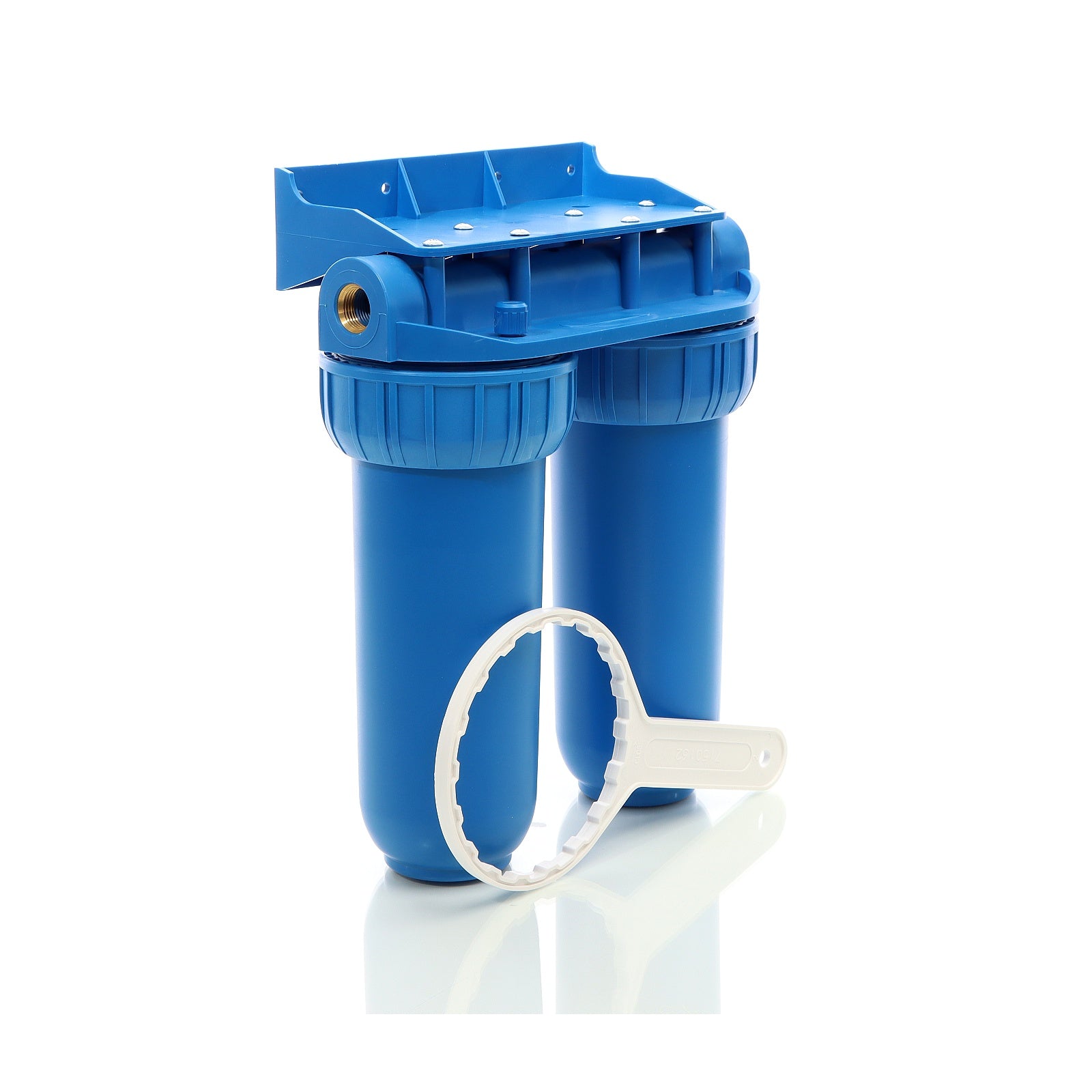 Naturewater Filtro dell'acqua a 2 livelli NW-BR10B2, con cartucce filtranti da 254 mm, attacco tubo 20,67 mm