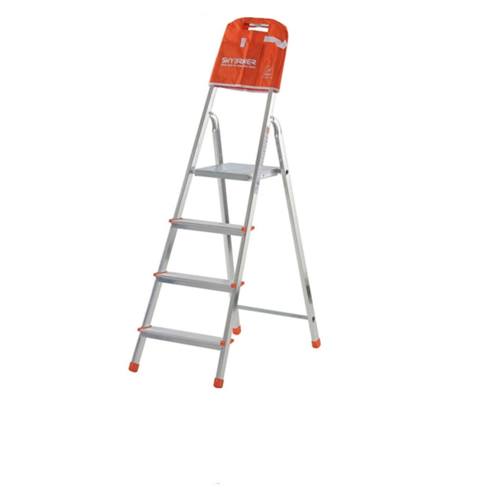 Trade Shop - Scala In Alluminio Per Uso Domestico Scaletto Per La Casa Gierre Con Ripiano -   -5 Gradini    -